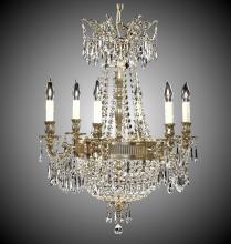 American Brass & Crystal CH8141-P-01G-PI - Nine Light Chandelier
